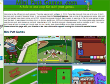 Tablet Screenshot of miniputtgames.com